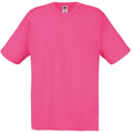 Fuchsia - Front - Fruit Of The Loom Herren Screen Stars Original T-Shirt