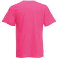 Fuchsia - Back - Fruit Of The Loom Herren Screen Stars Original T-Shirt