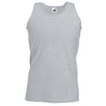 Grau meliert - Front - Fruit Of The Loom Athletic Tank Top für Männer