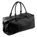 Schwarz - Front - Quadra NuHude Kunstleder Weekender