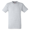 Grau - Front - Fruit Of The Loom Heavy Weight T-Shirt für Männer