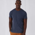 Marineblau meliert - Back - B&C Triblend Herren Sport T-shirt