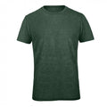 Waldgrün meliert - Front - B&C Triblend Herren Sport T-shirt