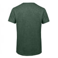 Waldgrün meliert - Side - B&C Triblend Herren Sport T-shirt