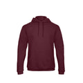 Burgunder - Front - B&C Unisex ID.203 50-50 Kapuzenpullover