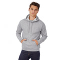 Grau Meliert - Back - B&C Unisex ID.203 50-50 Kapuzenpullover