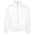 Weiß - Front - Fruit Of The Loom Herren Sweatjacke