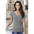 Graphit meliert - Side - Gildan Damen Kurzarm Scoop T-Shirt