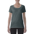 Grau meliert - Back - Gildan Damen Kurzarm Scoop T-Shirt