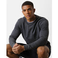 Dunkelgrau meliert - Back - Kustom Kit Herren Klassic Strick Sweatshirt