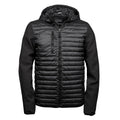 Schwarz - Front - Teejays Herren Crossover Jacke mit Kapuze