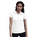 Weiß - Back - Fruit Of The Loom Damen 65-35 Poloshirt, Kurzarm