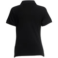 Schwarz - Back - Fruit Of The Loom Damen 65-35 Poloshirt, Kurzarm