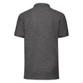 Dunkelgrau meliert - Back - Fruit Of The Loom 65-35 Herren Piqué Polo-Shirt, Kurzarm