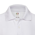 Weiß - Side - Fruit of the Loom - Poloshirt für Kinder kurzärmlig