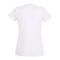 Schnee - Back - Damen Value Fitted V-Ausschnitt Kurzarm T-Shirt