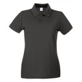 Anthrazit - Front - Fruit of the Loom - Poloshirt für Damen kurzärmlig