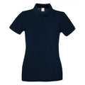 Mitternachtsblau - Front - Fruit of the Loom - Poloshirt für Damen kurzärmlig