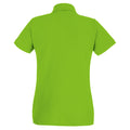 Limettengrün - Back - Fruit of the Loom - Poloshirt für Damen kurzärmlig