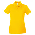 Gold - Front - Fruit of the Loom - Poloshirt für Damen kurzärmlig