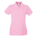 Babyrosa - Front - Fruit of the Loom - Poloshirt für Damen kurzärmlig