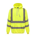 Gelb - Front - Yoko Herren Hi Vis Reflektor Kapuzenpullover