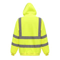 Gelb - Back - Yoko Herren Hi Vis Reflektor Kapuzenpullover