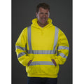 Hi Vis Gelb-Admiral Blau - Pack Shot - Yoko Herren Hi Vis Reflektor Kapuzenpullover