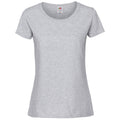 Aschgrau - Front - Fruit Of The Loom Damen Premium T-Shirt