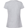 Aschgrau - Back - Fruit Of The Loom Damen Premium T-Shirt