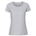 Taupegrau - Front - Fruit Of The Loom Damen Premium T-Shirt