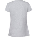 Taupegrau - Back - Fruit Of The Loom Damen Premium T-Shirt