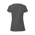 Bleigrau - Back - Fruit Of The Loom Damen Premium T-Shirt