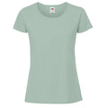 Salbei - Front - Fruit Of The Loom Damen Premium T-Shirt