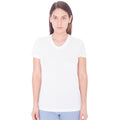 Weiß - Front - American Apparel Damen Sublimations-T-Shirt, kurzärmlig