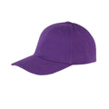 Violett - Front - Result Unisex Core Memphis Baseballkappe (2 Stück-Packung)