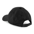 Schwarz - Back - Beechfield Unisex Wasserbeständig 6 Panel Baseball Kappe  (2 Stück-Packung)