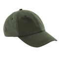 Olive - Front - Beechfield Unisex Wasserbeständig 6 Panel Baseball Kappe  (2 Stück-Packung)