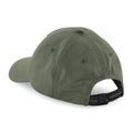 Olive - Back - Beechfield Unisex Wasserbeständig 6 Panel Baseball Kappe  (2 Stück-Packung)