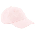 Pastell Rosa - Front - Beechfield Unisex 6 Panel Dad Kappe (2 Stück-Packung)