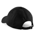 Schwarz - Back - Beechfield Unisex Baseballkappe mit 6 Paneelen (2 Stück-Packung)