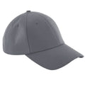 Graphite Grau - Front - Beechfield Unisex Baseballkappe mit 6 Paneelen (2 Stück-Packung)