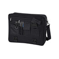 Schwarz - Front - Quadra Portfolio Schultertasche - 12 Liter (2 Stück-Packung)