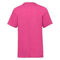 Fuchsia - Back - Fruit of the Loom Kinder T-Shirt, kurzärmlig (2 Stück-Packung)