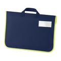 Marineblau - Back - Quadra Büchertasche mit Reflektor - 4 Liter (2 Stück-Packung)