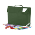 Flaschengrün - Back - Quadra Jugend Büchertasche - 5 Liter (2 Stück-Packung)