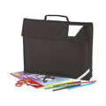 Schwarz - Back - Quadra Jugend Büchertasche - 5 Liter (2 Stück-Packung)