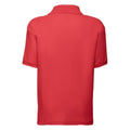 Rot - Lifestyle - Fruit of the Loom Kinder Polo Shirt, Kurzarm (2 Stück-Packung)