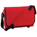 Rot - Front - Bagbase Schultertasche - Messenger-Tasche, 11 Liter (2 Stück-Packung)
