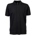 Schwarz - Front - Tee Jays Herren Luxus Sport Polo Shirt